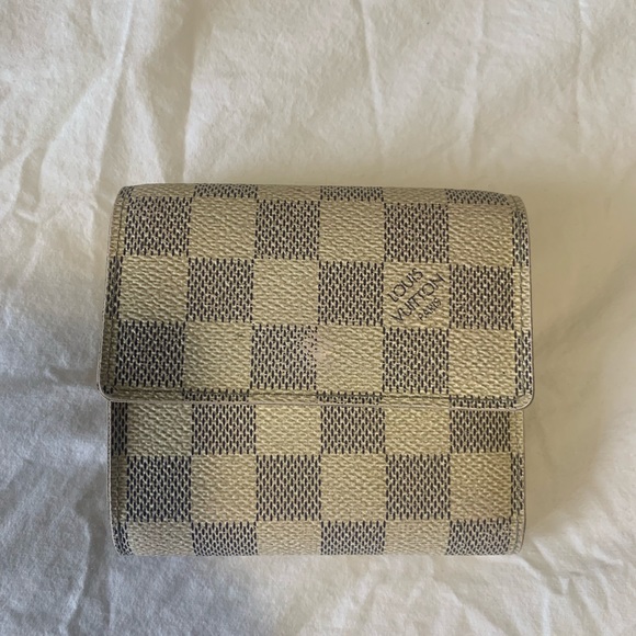 AUTHENTIC Louis Vuitton Damier Azur Elise Wallet - Picture 2 of 13